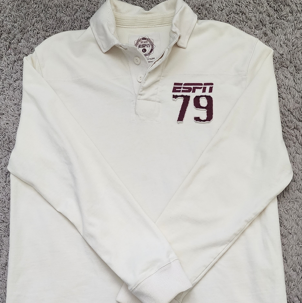 ESPN 1979 vintage Rugby Polo Type Shirt